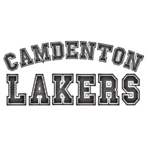 Camdenton Lakers on Pocket Repeat on Back Print Design