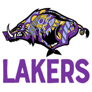 Lakers Purple Pig Design