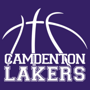 Camdenton Lakers Basketball - Heavy Cotton Youth T-Shirt Design