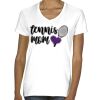 Ladies' Midweight V-Neck T-Shirt Thumbnail