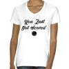 Ladies' Midweight V-Neck T-Shirt Thumbnail