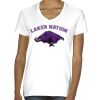 Ladies' Midweight V-Neck T-Shirt Thumbnail