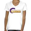 Ladies' Midweight V-Neck T-Shirt Thumbnail