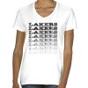 Ladies' Midweight V-Neck T-Shirt Thumbnail