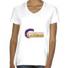 Ladies' Midweight V-Neck T-Shirt Thumbnail