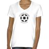 Ladies' Midweight V-Neck T-Shirt Thumbnail