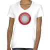 Ladies' Midweight V-Neck T-Shirt Thumbnail