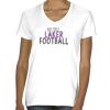 Ladies' Midweight V-Neck T-Shirt Thumbnail