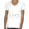 Ladies' Midweight V-Neck T-Shirt Thumbnail