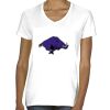 Ladies' Midweight V-Neck T-Shirt Thumbnail