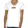 Ladies' Midweight V-Neck T-Shirt Thumbnail