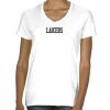 Ladies' Midweight V-Neck T-Shirt Thumbnail