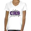 Ladies' Midweight V-Neck T-Shirt Thumbnail