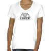 Ladies' Midweight V-Neck T-Shirt Thumbnail