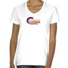 Ladies' Midweight V-Neck T-Shirt Thumbnail