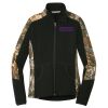 Ladies Camouflage Microfleece Full Zip Jacket Thumbnail